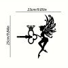 Angel on Branch Steel Silhouette Garden Stake