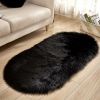 Faux Sheepskin Oval Floor Mat