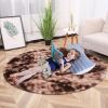 Tie-Dye Round Velvet Area Rug, 62.99in