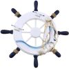 Wooden Boat Steering Wheel Wall Decor