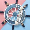 Wooden Boat Steering Wheel Wall Decor