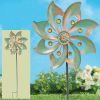 Kinetic Wind Spinner with Garden Stake