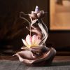Reversible Lotus Floral Purple Sand Incense Burner