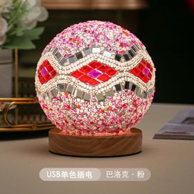 RGB Color-Changing Bedside Night Lamp (Ships From: China, Lampshade Color: Tricolor remote5)