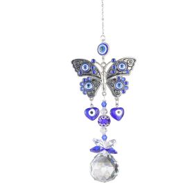 Crystal Blue Butterfly Suncatcher (Style: Butterfly)