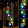 Solar Hummingbird Butterfly Wind Chime