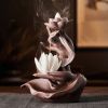 Reversible Lotus Floral Purple Sand Incense Burner